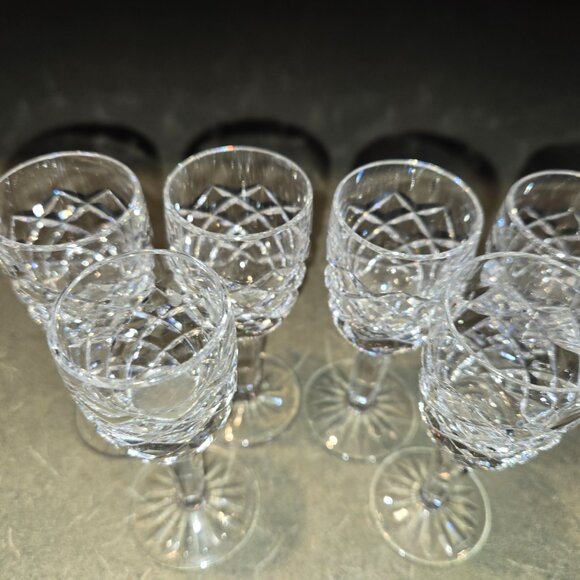 Set Of 6 Waterford Crystal Comeragh Liqueur/cordial Glasses - Picture 3 of 13